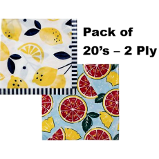 Serviettes, 2 Ply - 33cm - Fruit